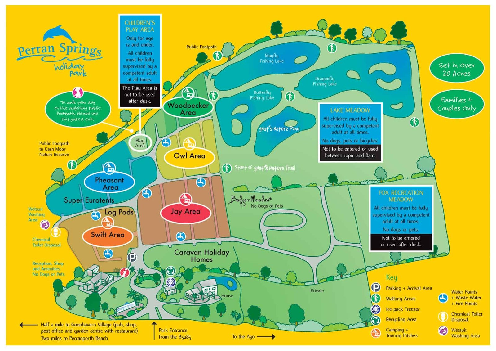 Perran Sands Holiday Park Map